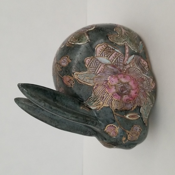 None | Accents | Vintage Chinese Cloisonne Enamel Rabbit | Poshmark